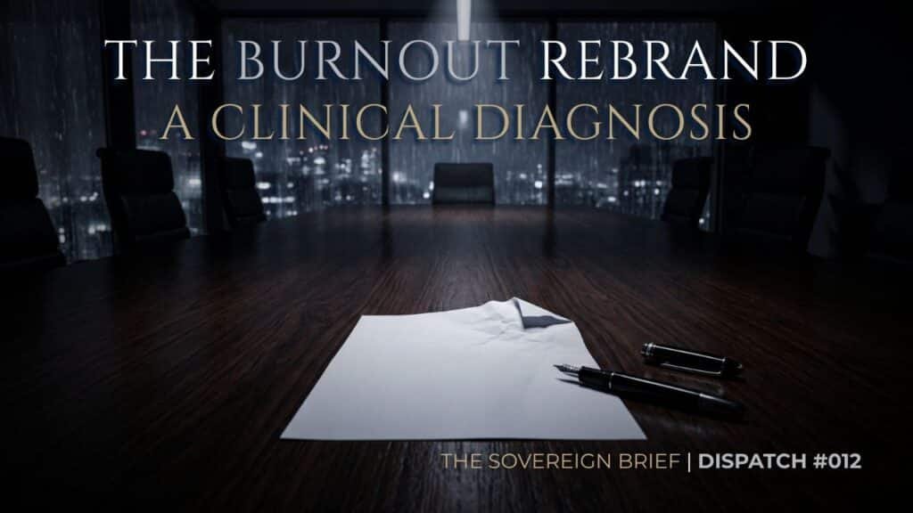 Executive burnout recovery