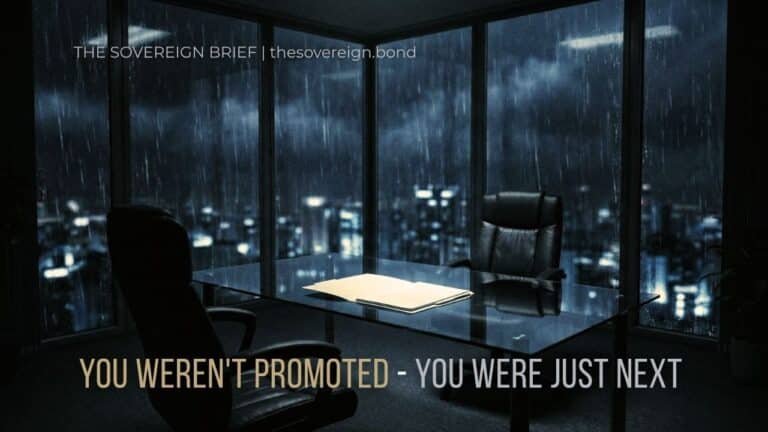 You Weren’t Promoted. You Were Just Next.