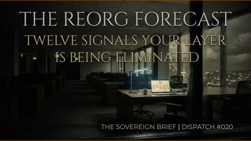 reorg warning signs