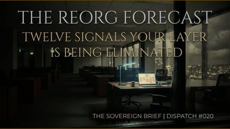 reorg warning signs
